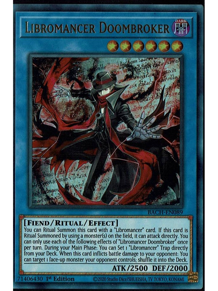 Libromancer Doombroker - BACH-EN089 - Ultra Rare 1st Edition 1