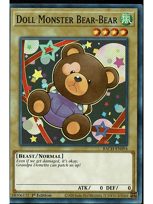 Doll Monster Bear-Bear - BACH-EN094 - Common 1st Edition