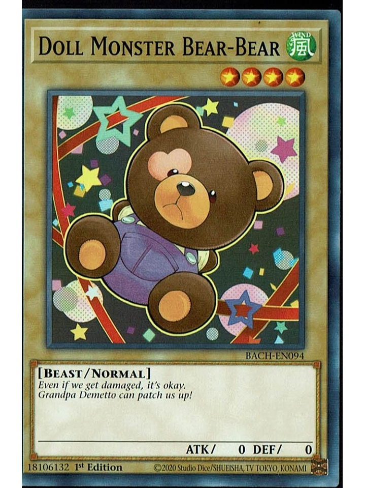 Doll Monster Bear-Bear - BACH-EN094 - Common 1st Edition 1