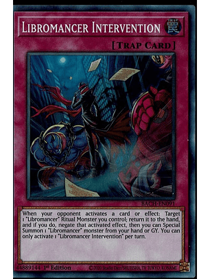 Libromancer Intervention - BACH-EN091 - Super Rare 1st Edition