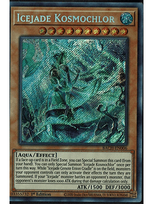 Icejade Kosmochlor - BACH-EN006 - Secret Rare 1st Edition