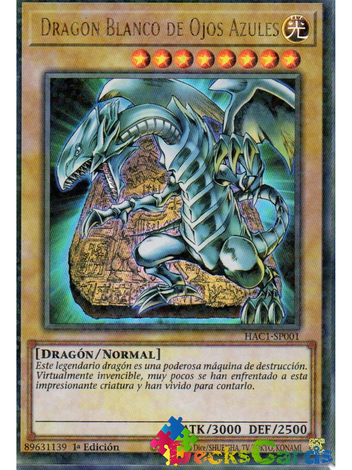 Blue-Eyes White Dragon - HAC1-EN001 - Duel Terminal Ultra Parallel Rare 1st Edition 1