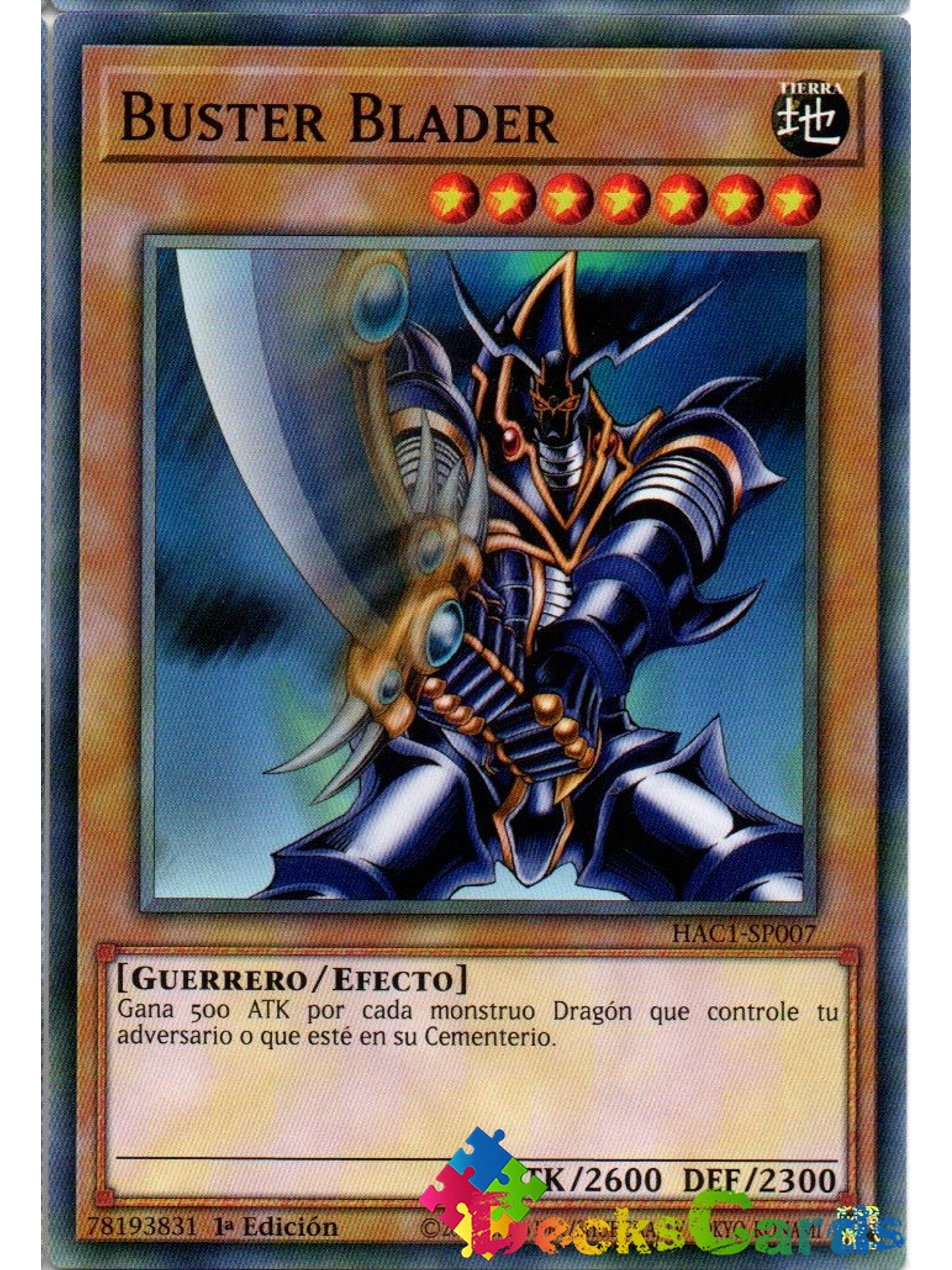 Buster Blader - HAC1-EN007 - Duel Terminal Normal Parallel Rare 1st Edition 1