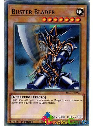 Buster Blader - HAC1-EN007 - Duel Terminal Normal Parallel Rare 1st Edition