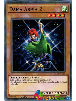 Harpie Lady 2 - HAC1-EN011 - Duel Terminal Normal Parallel Rare 1st Edition