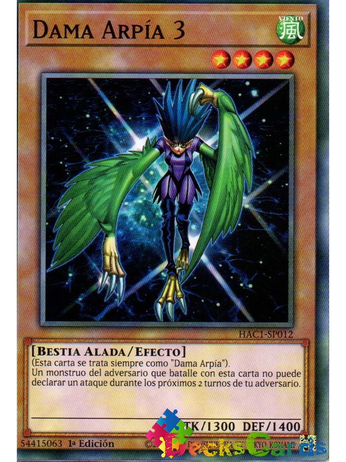 Harpie Lady 3 - HAC1-EN012 - Common 1st Edition 1