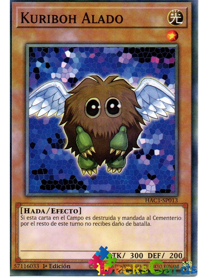 Winged Kuriboh - HAC1-EN013 - Duel Terminal Normal Parallel Rare 1st Edition 1