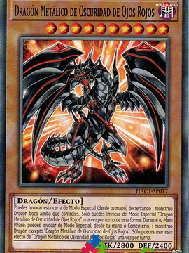 Red-Eyes Darkness Metal Dragon - HAC1-EN017 - Common 1st Edition