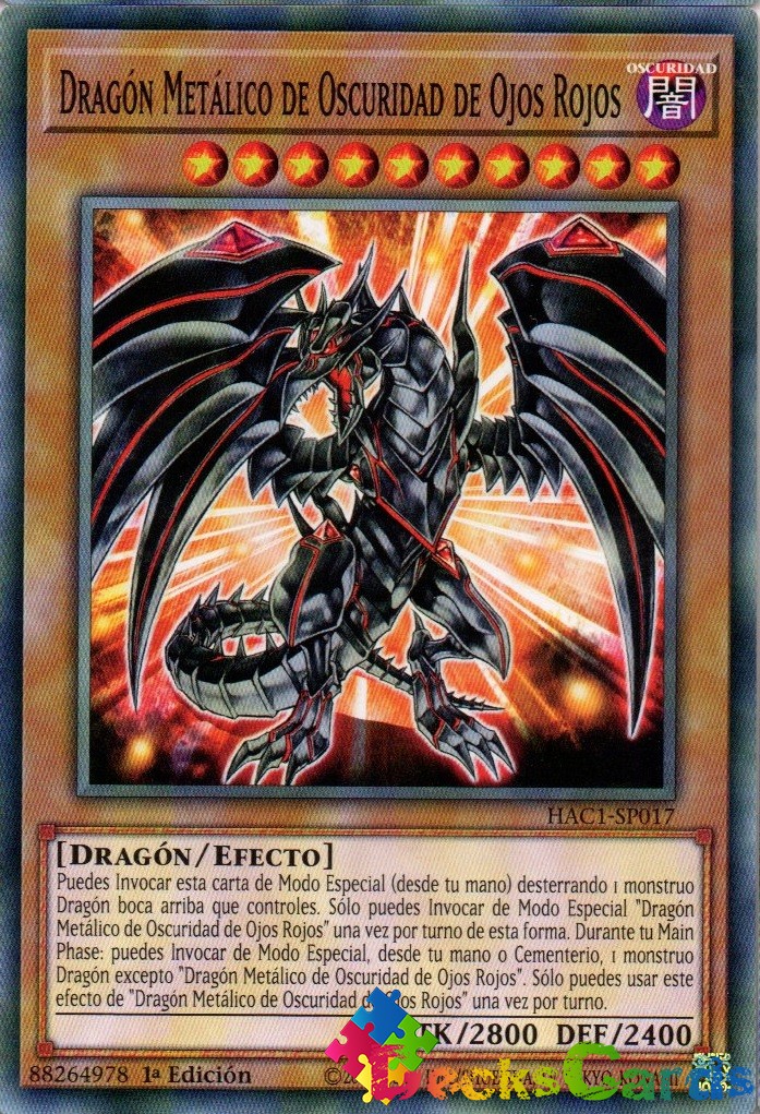 Red-Eyes Darkness Metal Dragon - HAC1-EN017 - Duel Terminal Common Parallel 1st Edition