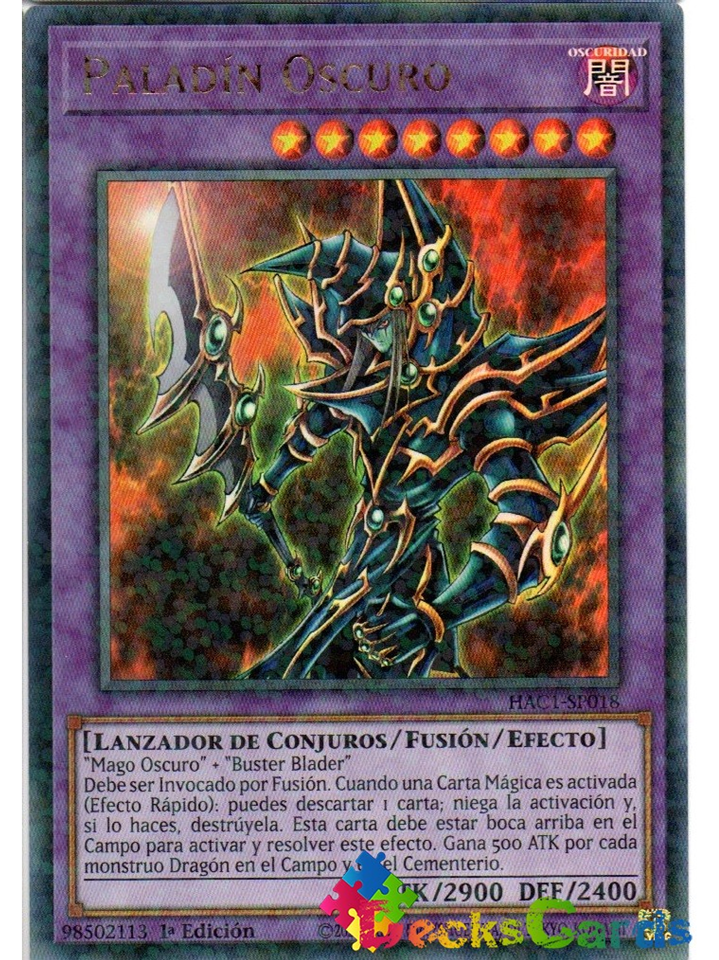 Dark Paladin - HAC1-EN018 - Duel Terminal Ultra Parallel Rare 1st Edition 1
