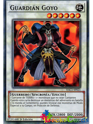 Goyo Guardian - HAC1-EN021 - Duel Terminal Normal Parallel Rare 1st Edition