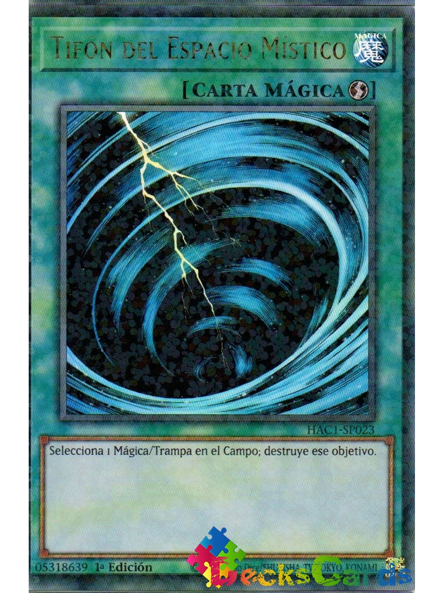 Mystical Space Typhoon - HAC1-EN023 - Duel Terminal Ultra Parallel Rare 1st Edition 1