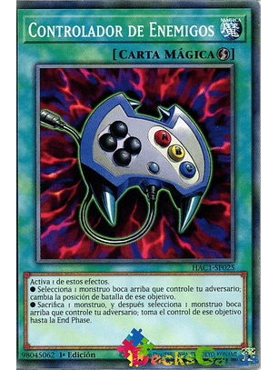 Enemy Controller - HAC1-EN025 - Duel Terminal Normal Parallel Rare 1st Edition