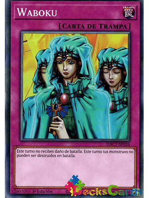 Waboku - HAC1-EN026 - Duel Terminal Normal Parallel Rare 1st Edition
