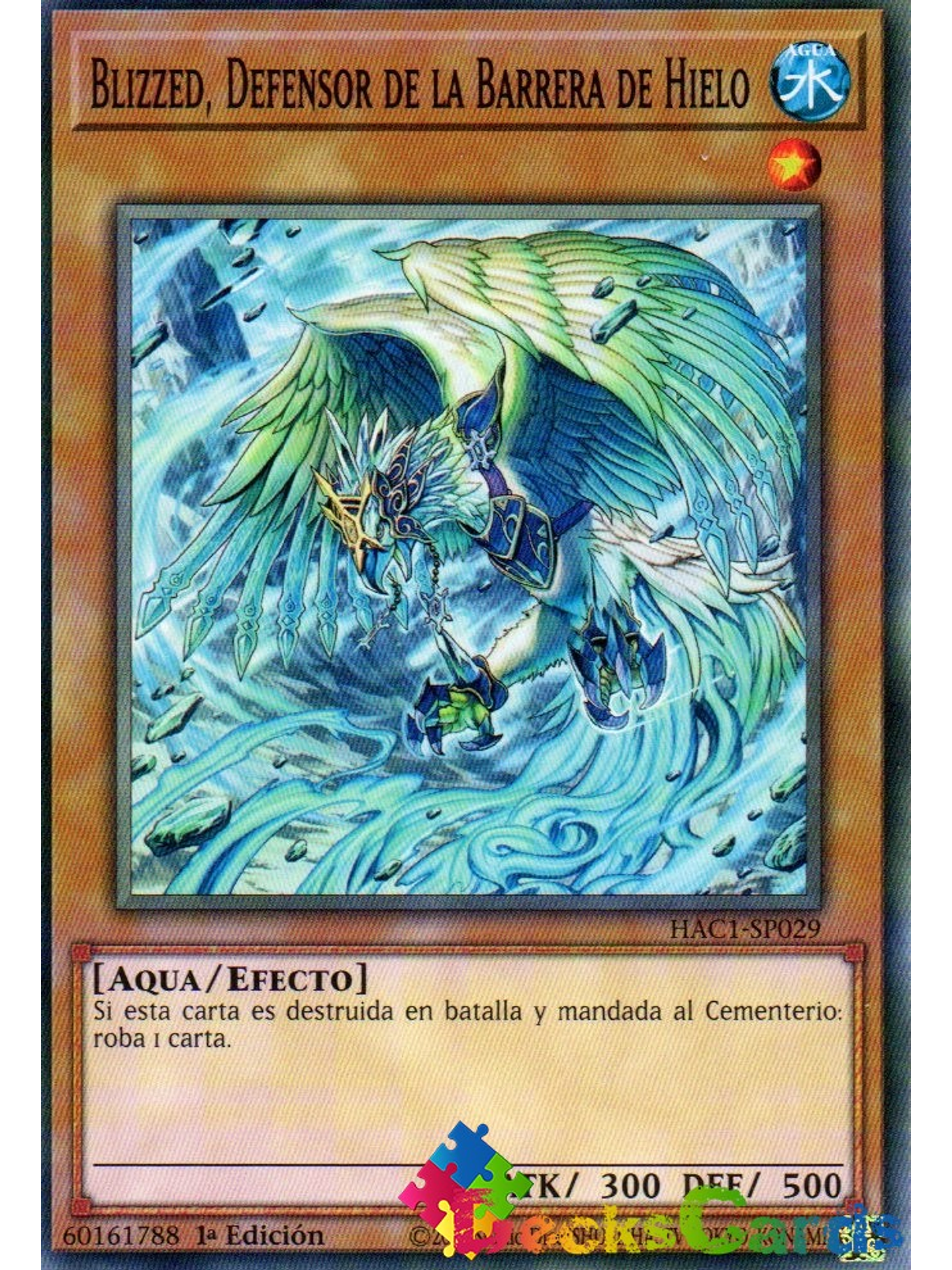 Blizzed, Defender of the Ice Barrier - HAC1-EN029 - Common 1st Edition 1