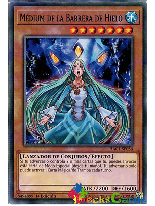 Medium of the Ice Barrier - HAC1-EN034 - Duel Terminal Normal Parallel Rare 1st Edition