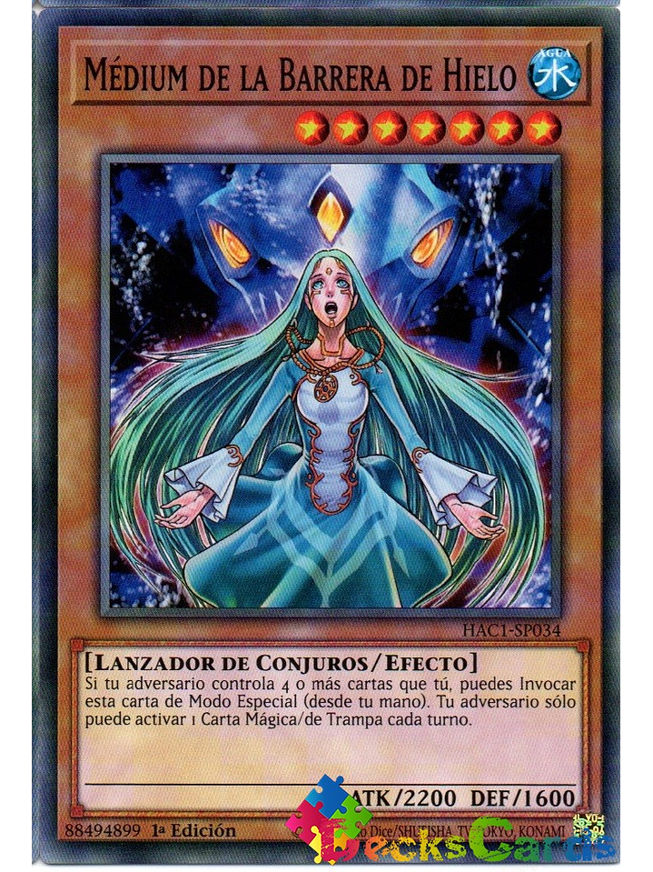 Medium of the Ice Barrier - HAC1-EN034 - Duel Terminal Normal Parallel Rare 1st Edition 1