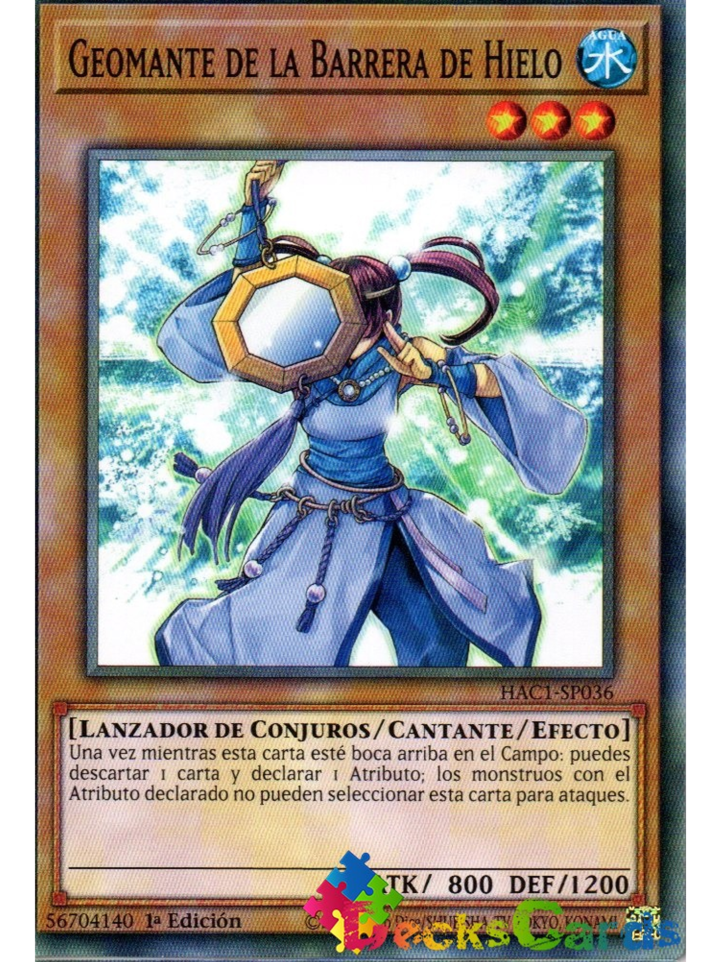 Geomancer of the Ice Barrier - HAC1-EN036 - Common 1st Edition 1