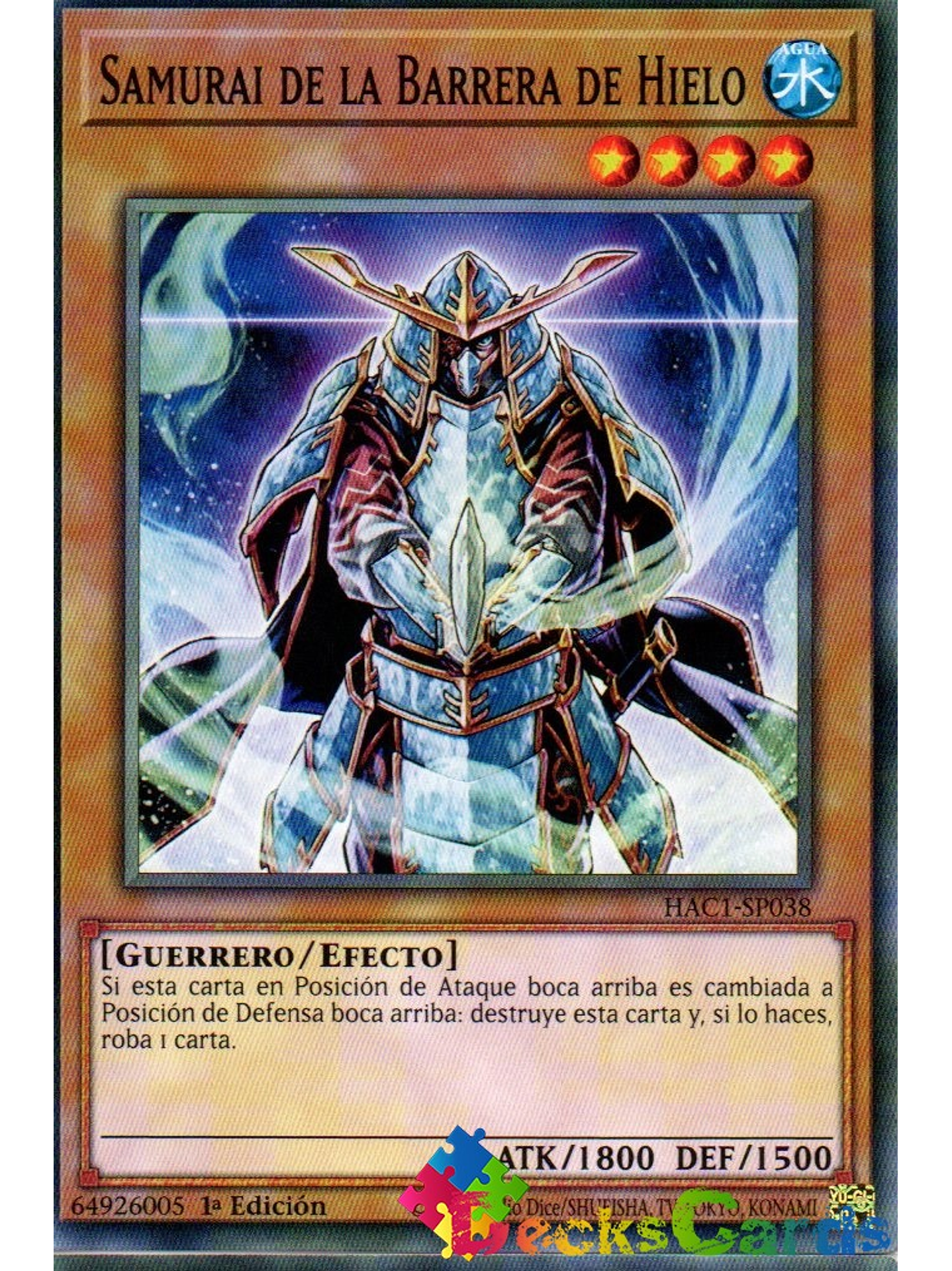 Samurai of the Ice Barrier - HAC1-EN038 - Common 1st Edition 1