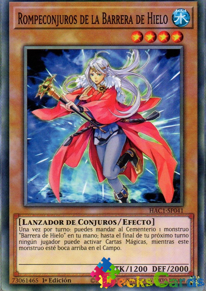 Spellbreaker of the Ice Barrier - HAC1-EN041 - Duel Terminal Normal Parallel Rare 1st Edition