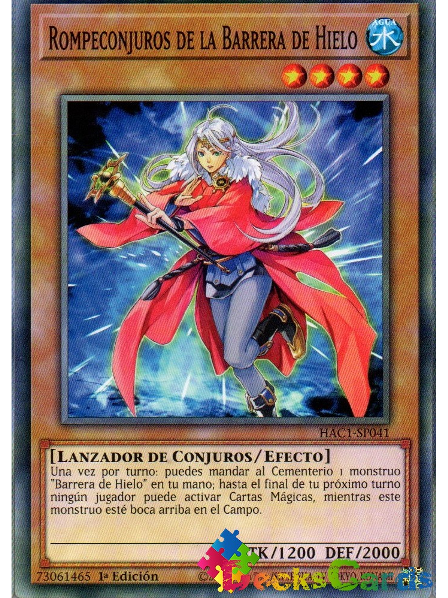 Spellbreaker of the Ice Barrier - HAC1-EN041 - Duel Terminal Normal Parallel Rare 1st Edition 1