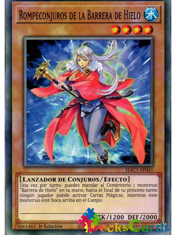 Spellbreaker of the Ice Barrier - HAC1-EN041 - Duel Terminal Normal Parallel Rare 1st Edition 1