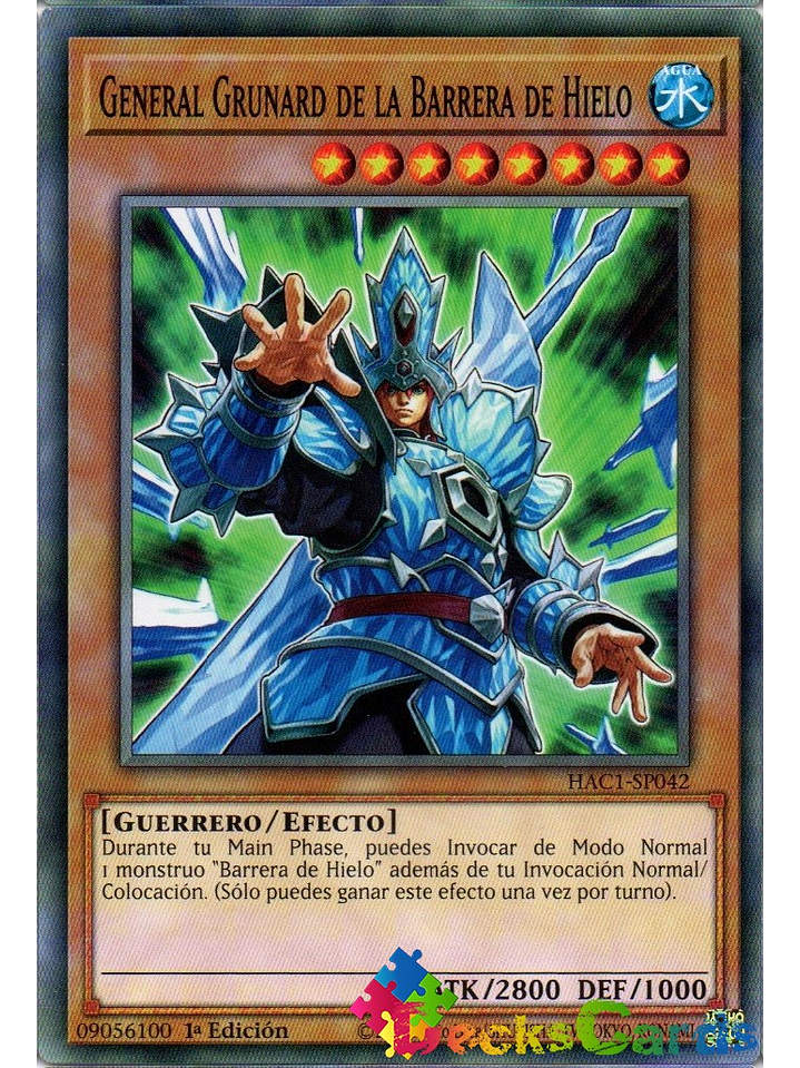 General Grunard of the Ice Barrier - HAC1-EN042 - Common 1st Edition 1