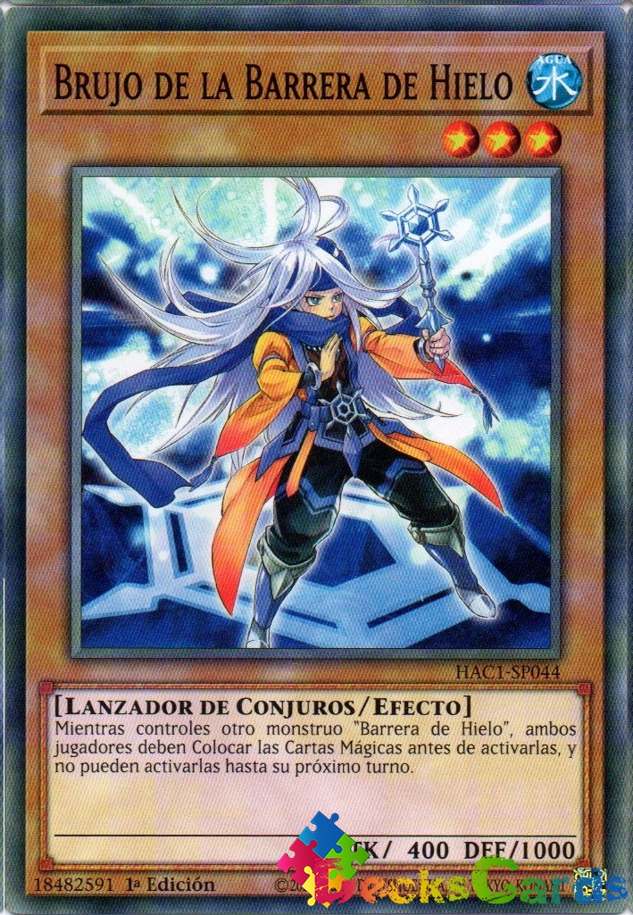 Warlock of the Ice Barrier - HAC1-EN044 - Duel Terminal Normal Parallel Rare 1st Edition
