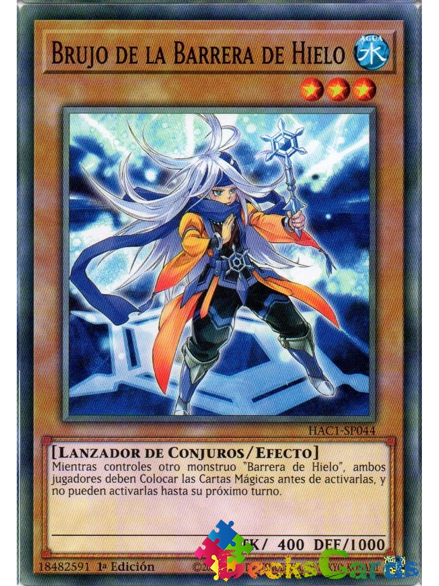 Warlock of the Ice Barrier - HAC1-EN044 - Duel Terminal Normal Parallel Rare 1st Edition 1