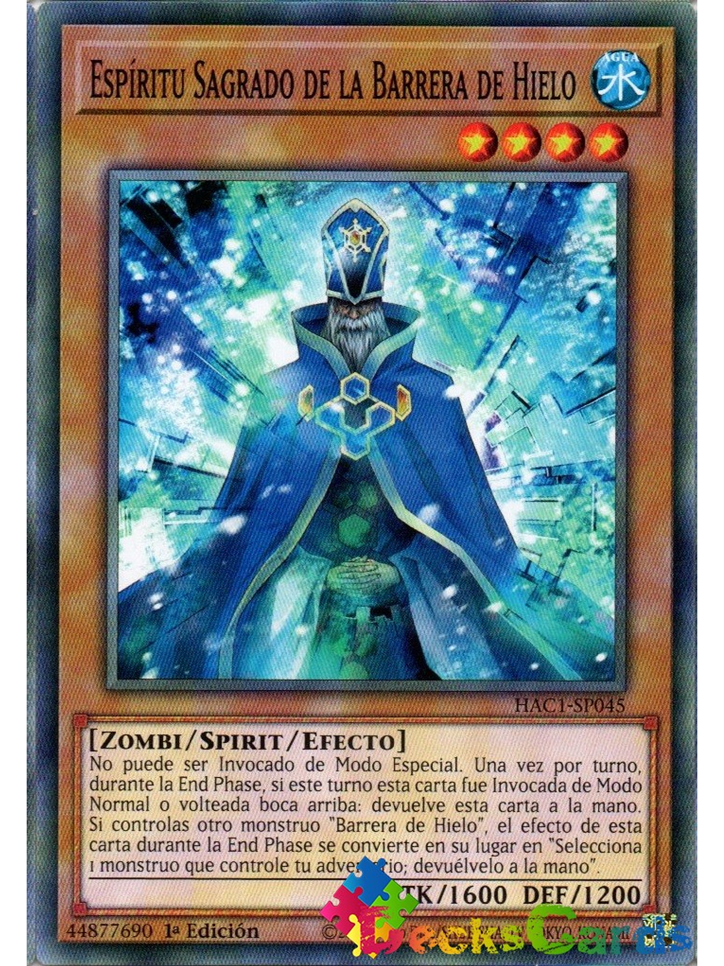 Sacred Spirit of the Ice Barrier - HAC1-EN045 - Common 1st Edition 1