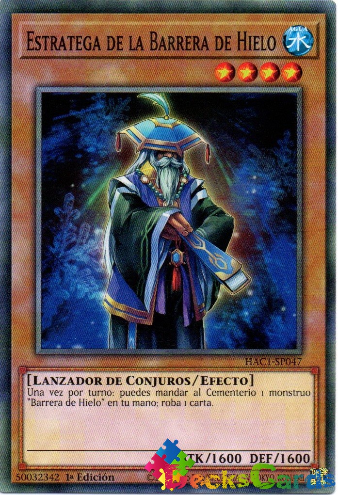Strategist of the Ice Barrier - HAC1-EN047 - Duel Terminal Normal Parallel Rare 1st Edition