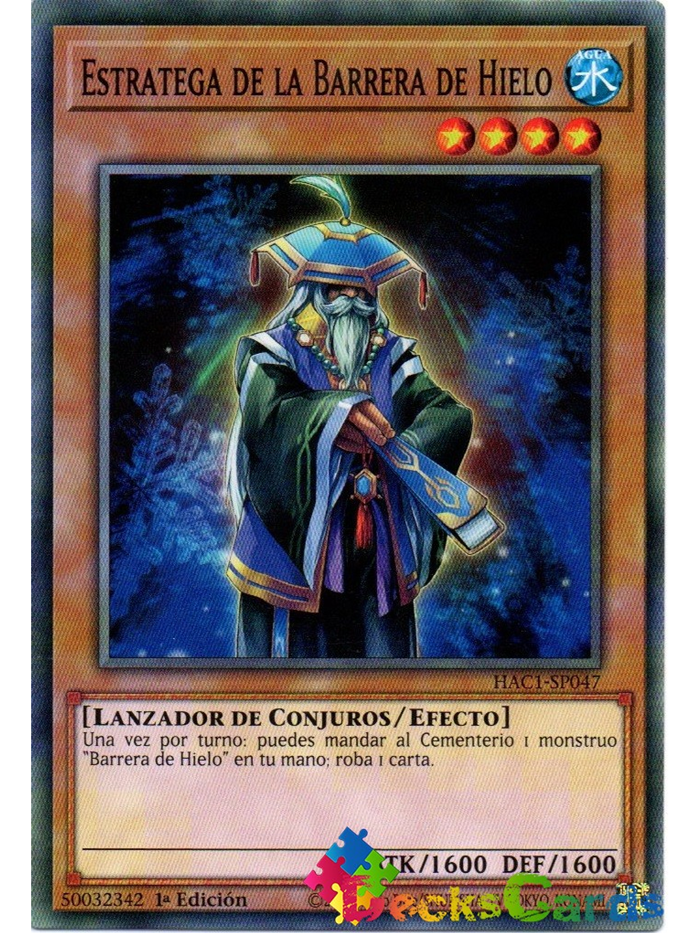 Strategist of the Ice Barrier - HAC1-EN047 - Duel Terminal Normal Parallel Rare 1st Edition 1