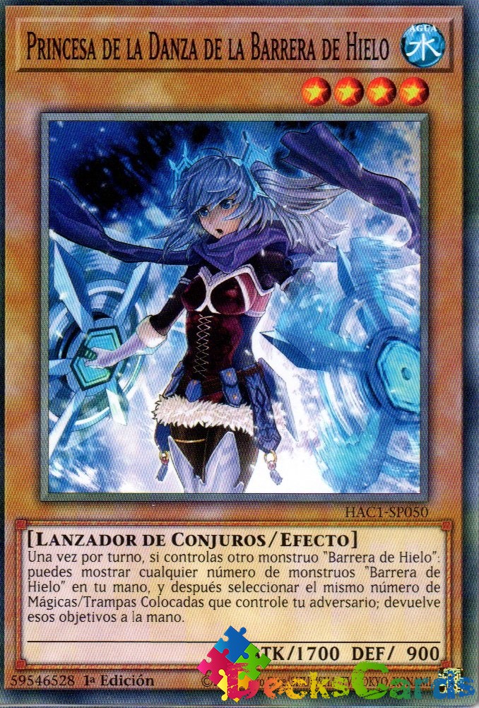 Dance Princess of the Ice Barrier - HAC1-EN050 - Duel Terminal Common Parallel 1st Ed