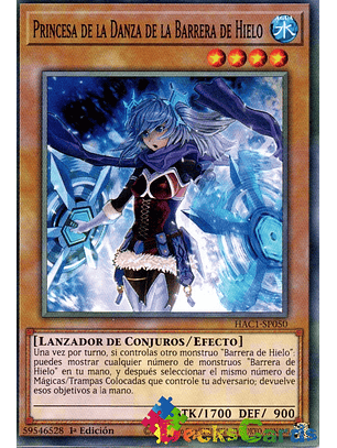 Dance Princess of the Ice Barrier - HAC1-EN050 - Duel Terminal Common Parallel 1st Ed