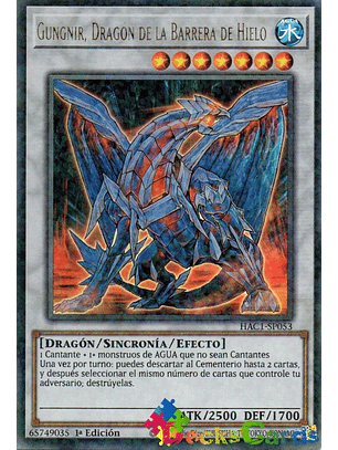 Gungnir, Dragon of the Ice Barrier - HAC1-EN053 - Duel Terminal Ultra Parallel Rare 1st Edition