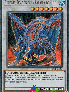 Gungnir, Dragon of the Ice Barrier - HAC1-EN053 - Duel Terminal Ultra Parallel Rare 1st Edition