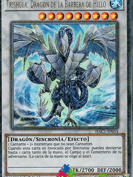 Trishula, Dragon of the Ice Barrier - HAC1-EN054 - Duel Terminal Ultra Parallel Rare 1st Edition