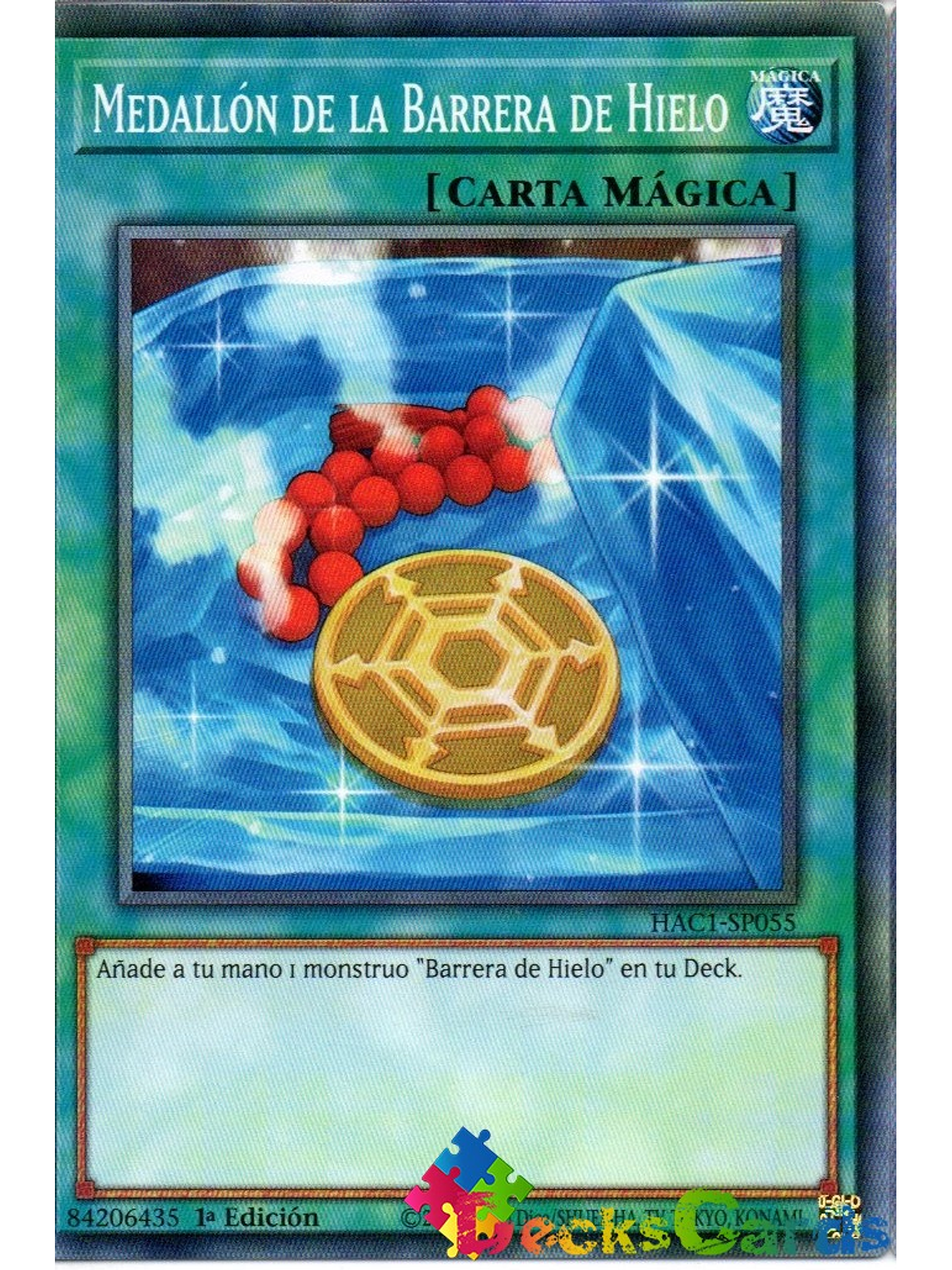 Medallion of the Ice Barrier - HAC1-EN055 - Duel Terminal Normal Parallel Rare 1st Edition 1