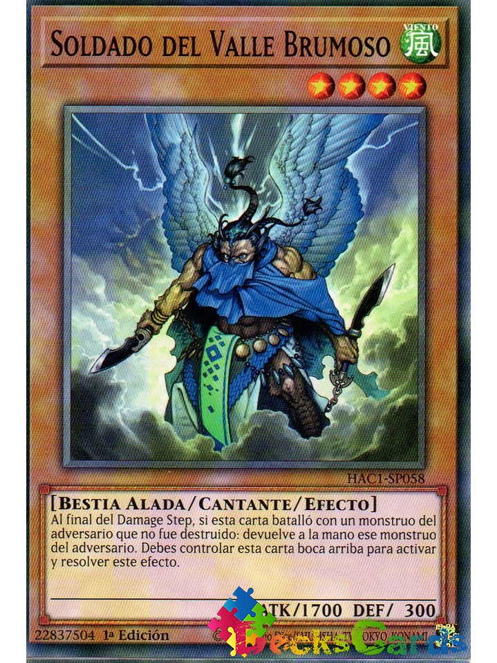 Mist Valley Soldier - HAC1-EN058 - Common 1st Edition 1
