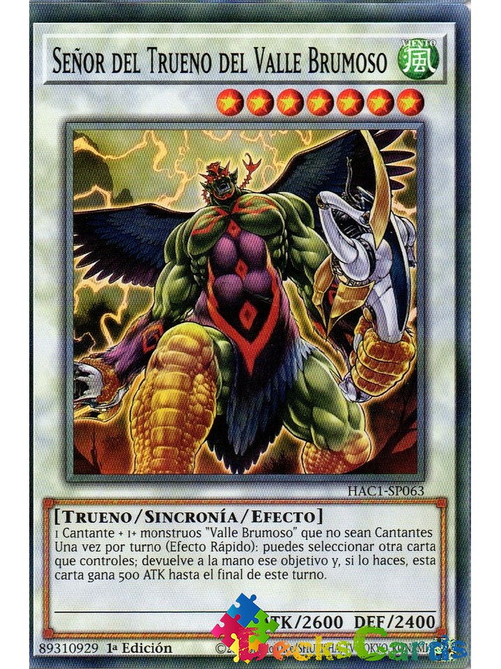 Mist Valley Thunder Lord - HAC1-EN063 - Common 1st Edition 1