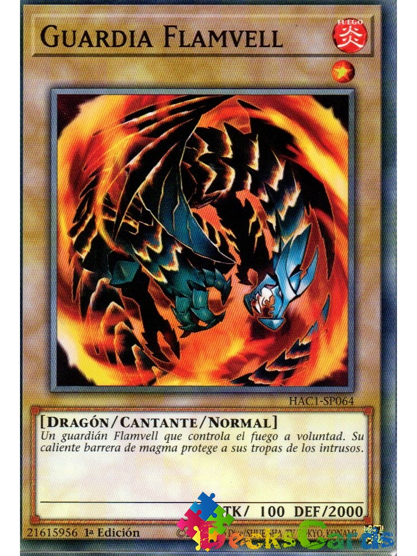 Flamvell Guard - HAC1-EN064 - Common 1st Edition 1