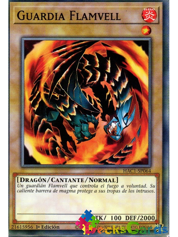 Flamvell Guard - HAC1-EN064 - Common 1st Edition 1