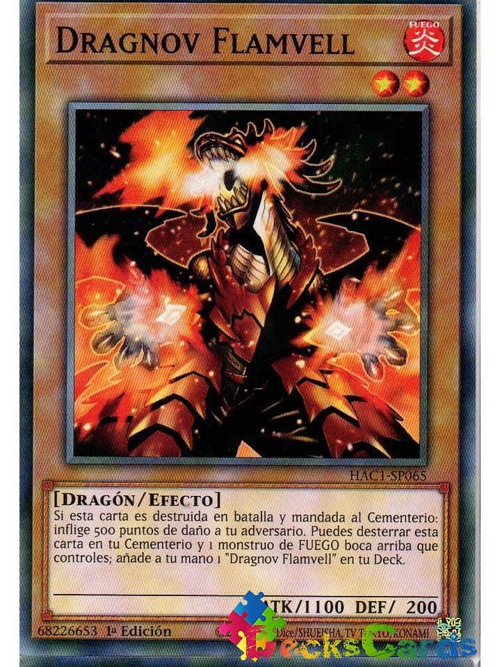 Flamvell Dragnov - HAC1-EN065 - Common 1st Edition 1