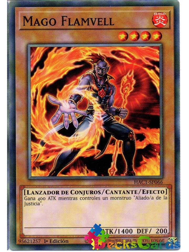 Flamvell Magician - HAC1-EN066 - Common 1st Edition 1