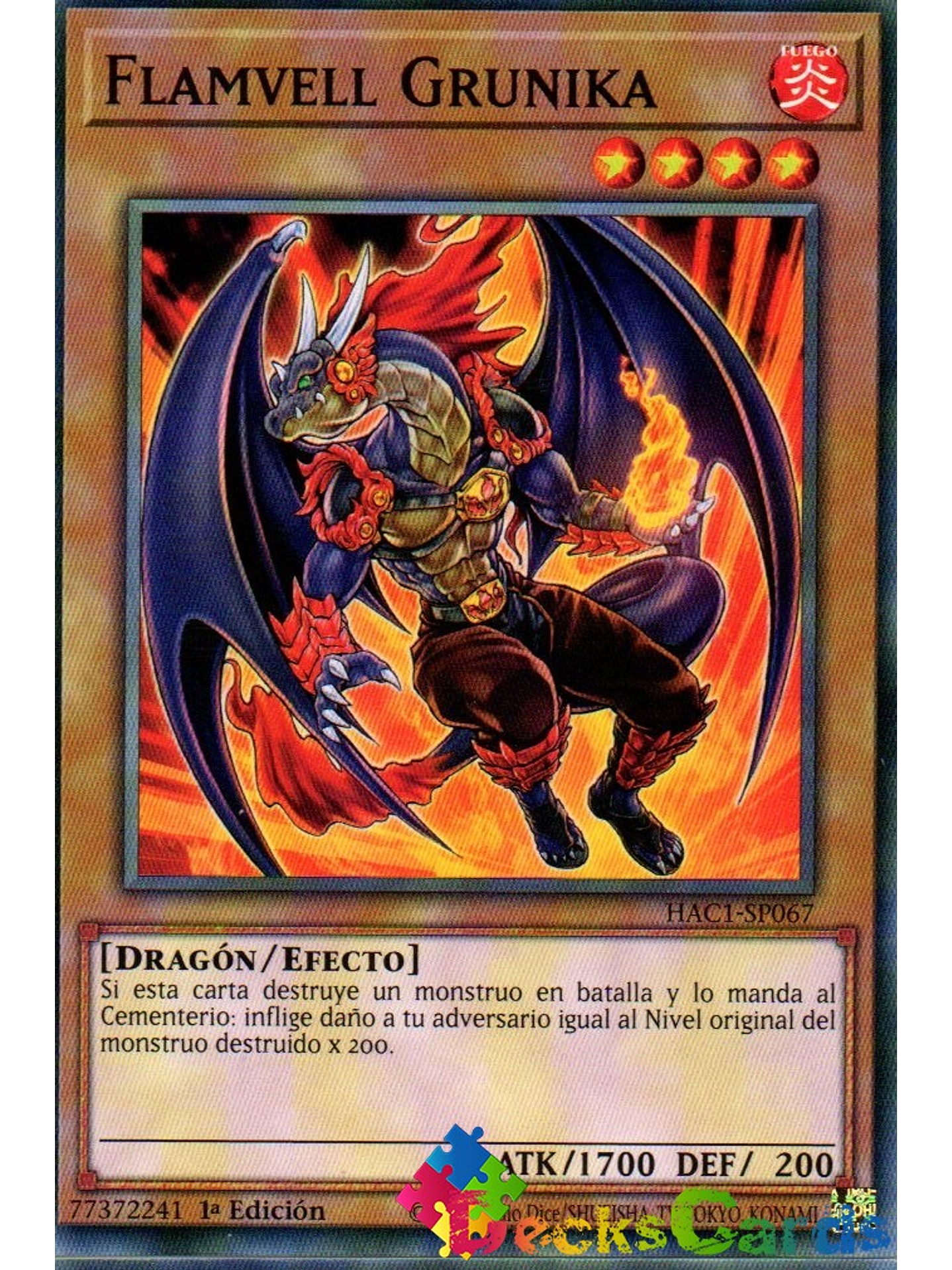 Flamvell Grunika - HAC1-EN067 - Common 1st Edition 1