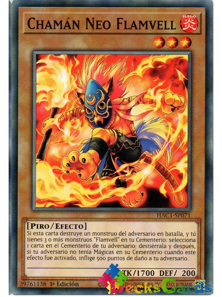 Neo Flamvell Shaman - HAC1-EN071 - Common 1st Edition - COPY 1