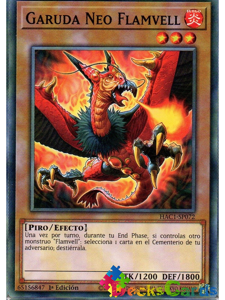 Neo Flamvell Garuda - HAC1-EN072 - Common 1st Edition 1