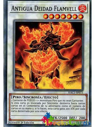 Ancient Flamvell Deity - HAC1-EN075 - Common 1st Edition