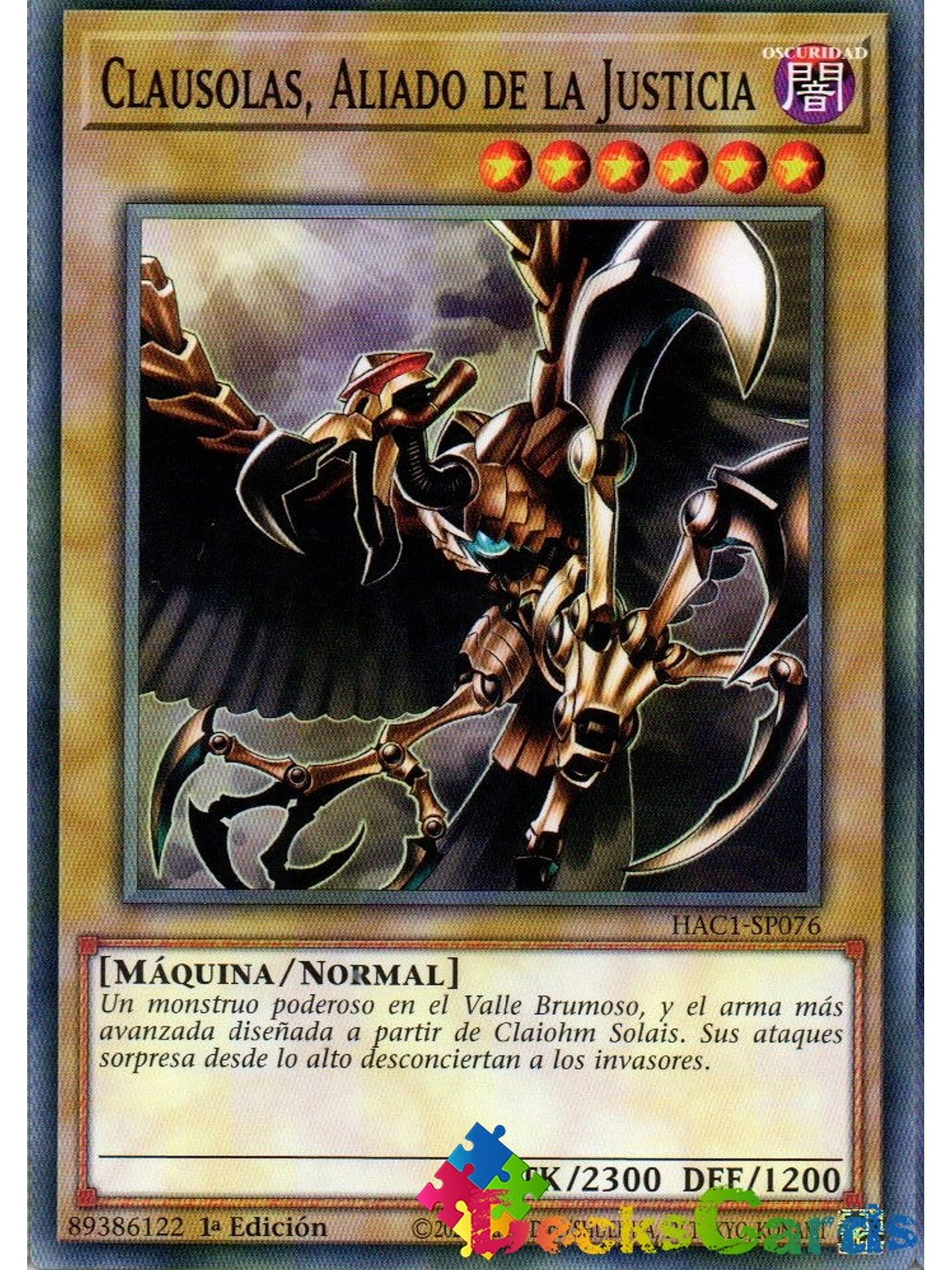 Ally of Justice Clausolas - HAC1-EN076 - Duel Terminal Common Parallel 1st Edition 1