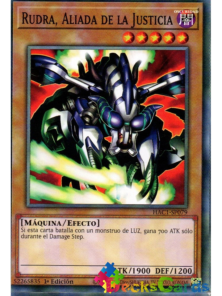 Ally of Justice Rudra - HAC1-EN079 - Common 1st Edition 1